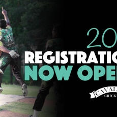 2016 Cavaliers Cricket Player Registration is NOW OPEN!