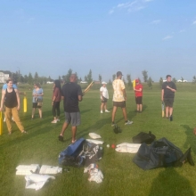 Great day with Creative Options Regina (COR) teaching the sport of Cricket