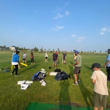 Great day with Creative Options Regina (COR) teaching the sport of Cricket