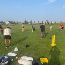 Great day with Creative Options Regina (COR) teaching the sport of Cricket